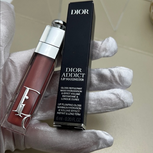 DIOR Lip Addict Lip Maximizer Gloss Dior in 012 Rosewood NIB $42 Retail - Picture 8 of 11